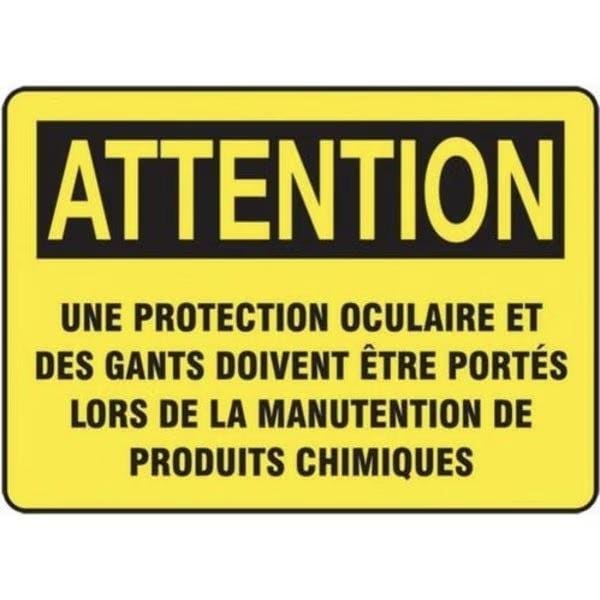 Accuform SAFETY SIGN MOBILE CRANE HAND MEQM546XP MEQM546XP - main